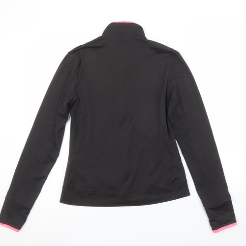 Domyos Women Black XS Full Zip Hoodie Jacket Sportswear
