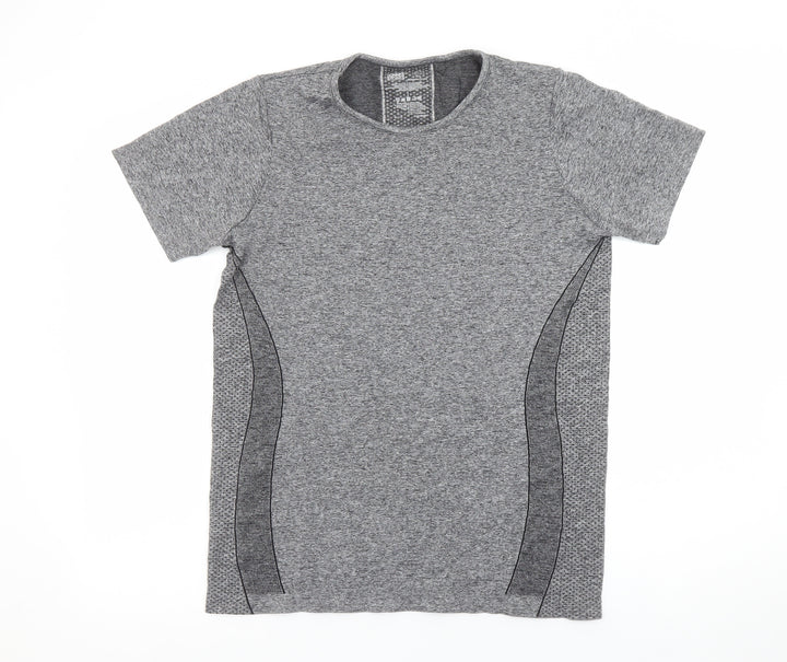 Dunnes Stores Womens Grey Short Sleeve Active T-Shirt Size L