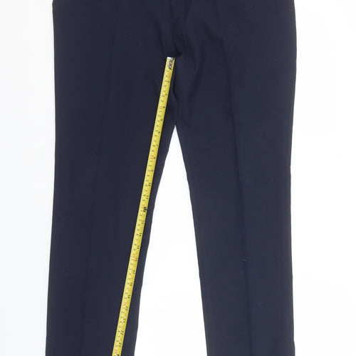 Primark Men Navy Blue Regular Fit Dress Trousers 34/32R