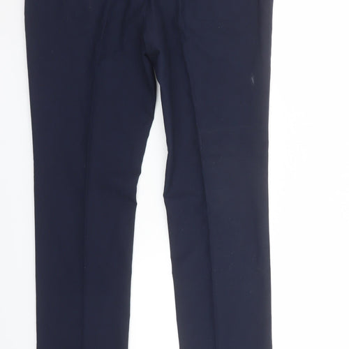 Primark Men Navy Blue Regular Fit Dress Trousers 34/32R