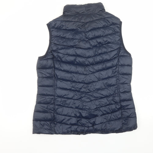 St. Bernard Men's Blue Puffer Waistcoat Medium 40in Full Zip Lightweight