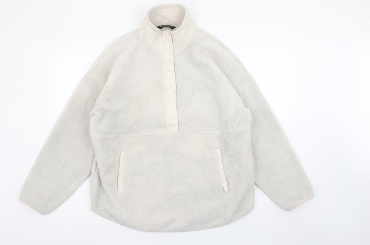 Dunnes Stores Women's Cream Fleece Pullover Sweatshirt Medium
