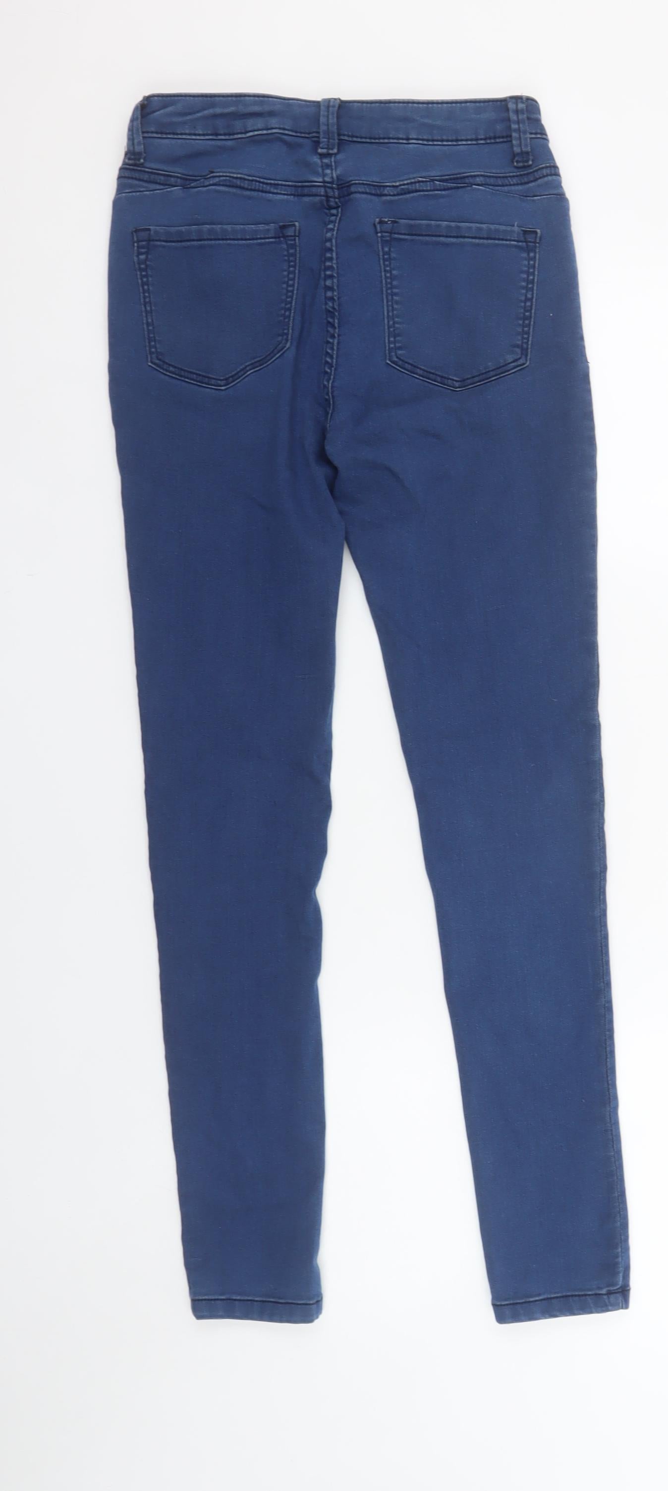Denim Co. Women's Blue Skinny Jeans Size 8 Slim Fit Stretch Denim