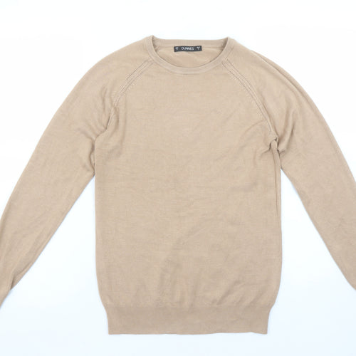 Dunnes Women’s Beige Long Sleeve Crew Neck Pullover Jumper Size S