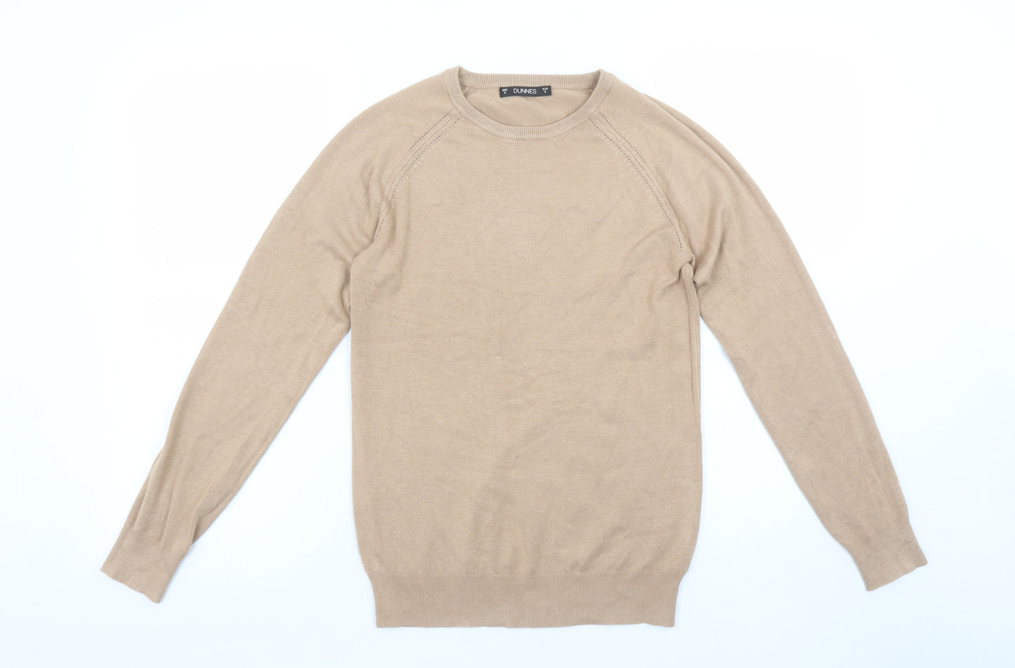 Dunnes Women’s Beige Long Sleeve Crew Neck Pullover Jumper Size S