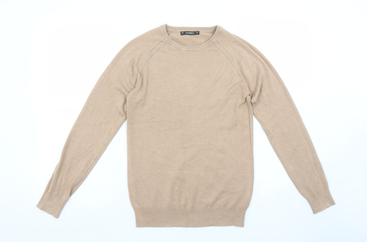 Dunnes Women’s Beige Long Sleeve Crew Neck Pullover Jumper Size S