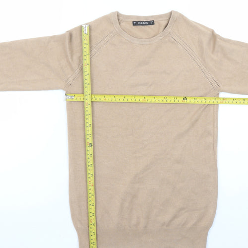 Dunnes Women’s Beige Long Sleeve Crew Neck Pullover Jumper Size S