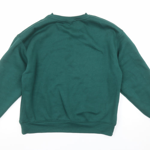 Dunnes Women Green Pullover Sweatshirt Medium Montana Print