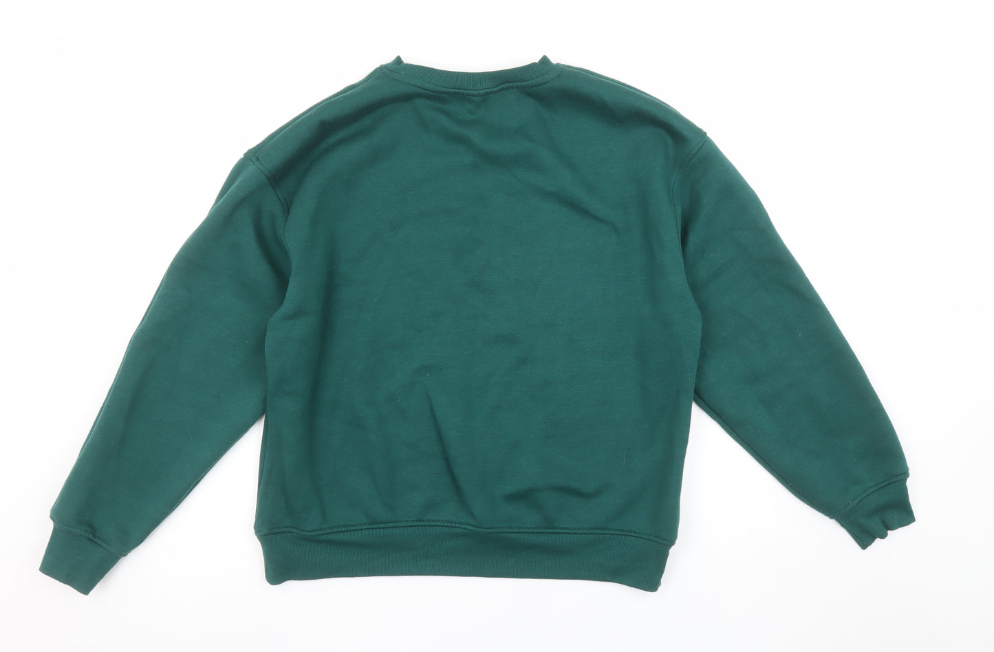 Dunnes Women Green Pullover Sweatshirt Medium Montana Print
