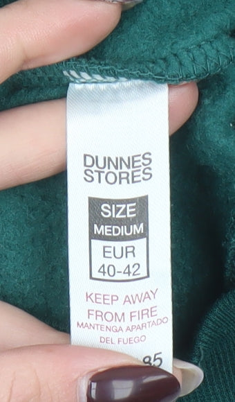 Dunnes Women Green Pullover Sweatshirt Medium Montana Print