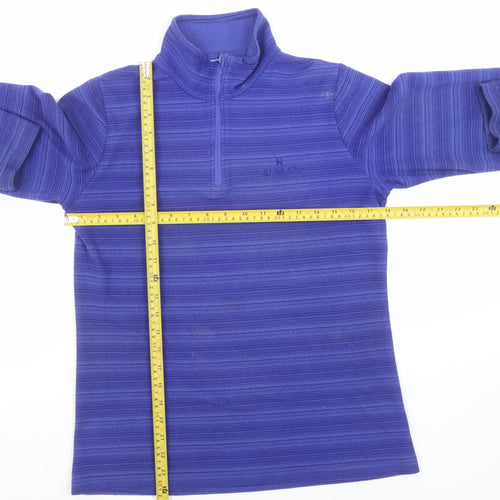 Hi Gear Women's Blue Size 10 1/2 Zip Fleece Sweatshirt