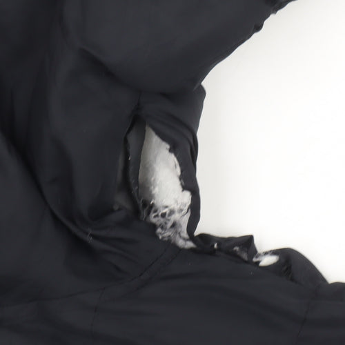 Tog Twenty Four Men's Black S Hooded Parka Winter Jacket with Faux Fur Trim
