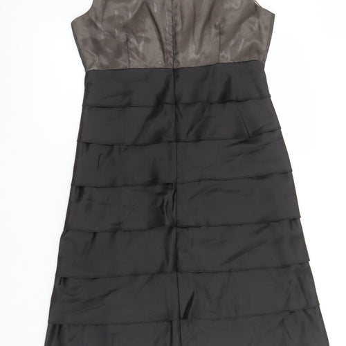Next Women’s Black Beaded Sleeveless Shift Dress Size 10