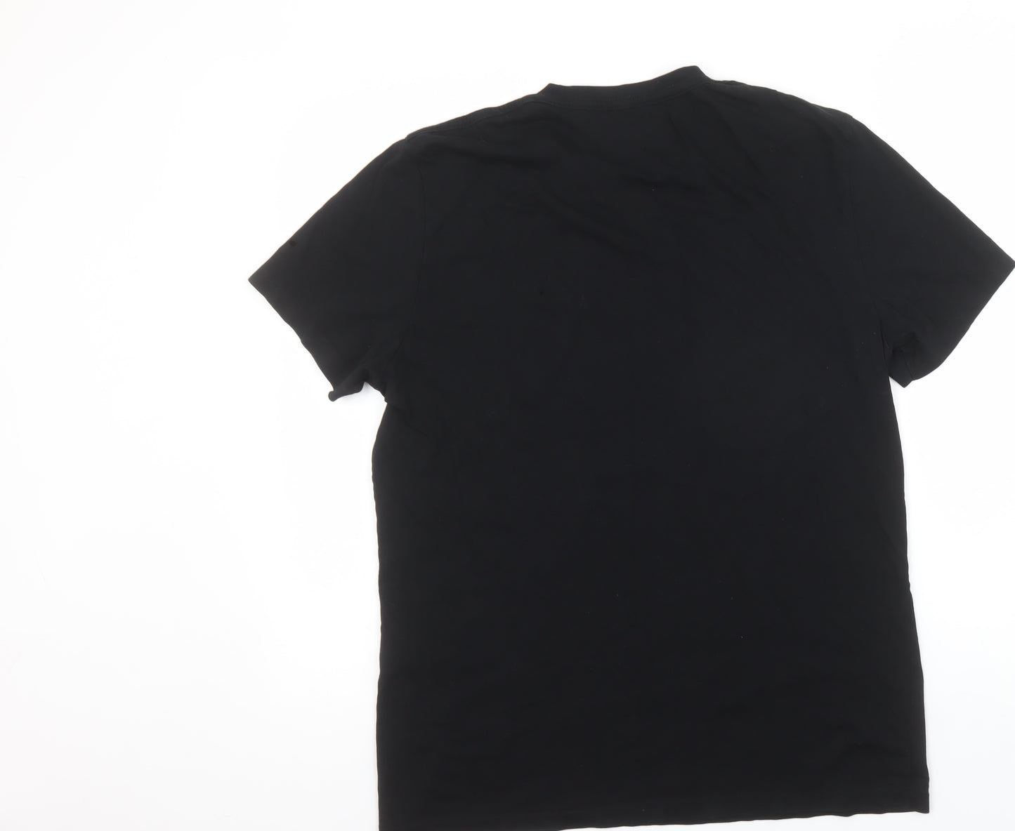 AllSaints Men’s Black Cotton Crew Neck Short Sleeve T-Shirt Size L