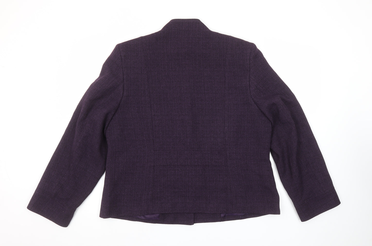 Style by EWM Women’s Purple Suit Jacket Size 18 Classic Lined Blazer