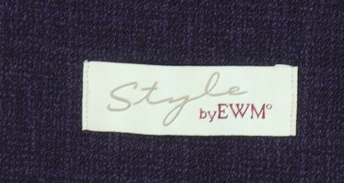 Style by EWM Women’s Purple Suit Jacket Size 18 Classic Lined Blazer