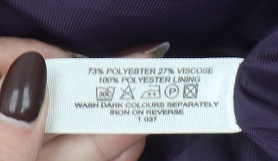 Style by EWM Women’s Purple Suit Jacket Size 18 Classic Lined Blazer