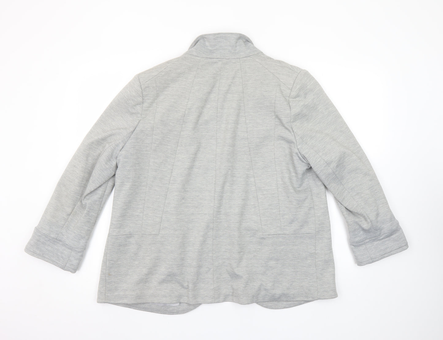 Wallis Women’s Grey Shawl Collar Blazer Jacket Size 16