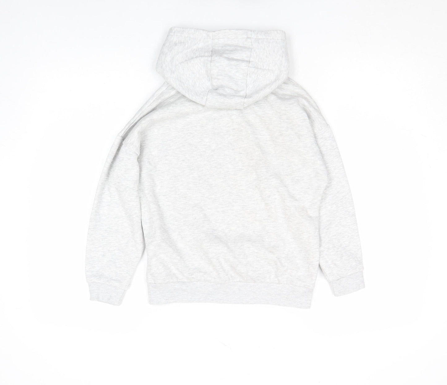 Disney Girls Grey Stitch Pullover Hoodie 6 Years Fleece Long Sleeve