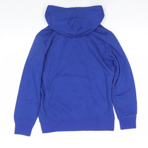 Champion Boys Blue Pullover Hoodie 11-12 Years Logo Fleece Sweatshirt