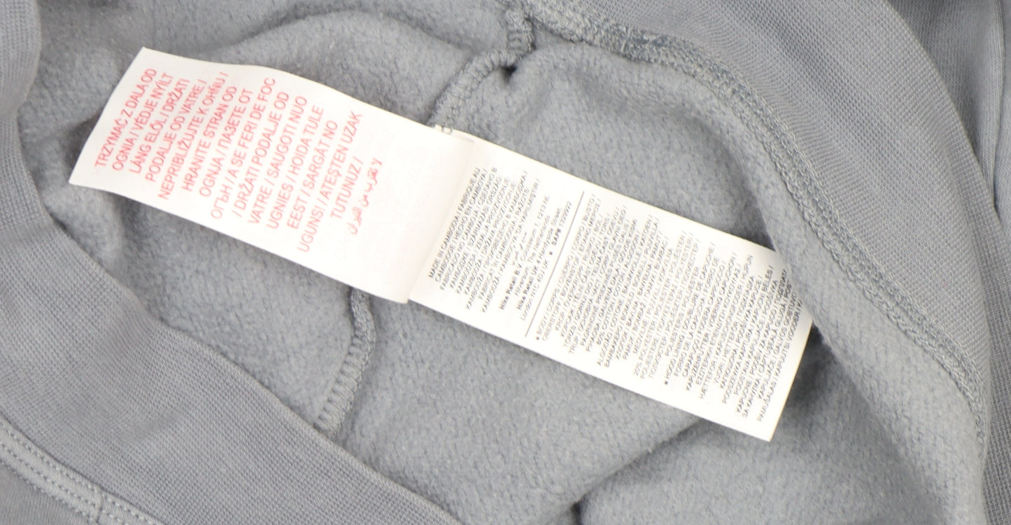 Nike Boys Grey Air Logo Pullover Hoodie XL 158-170cm Long Sleeve Fleece