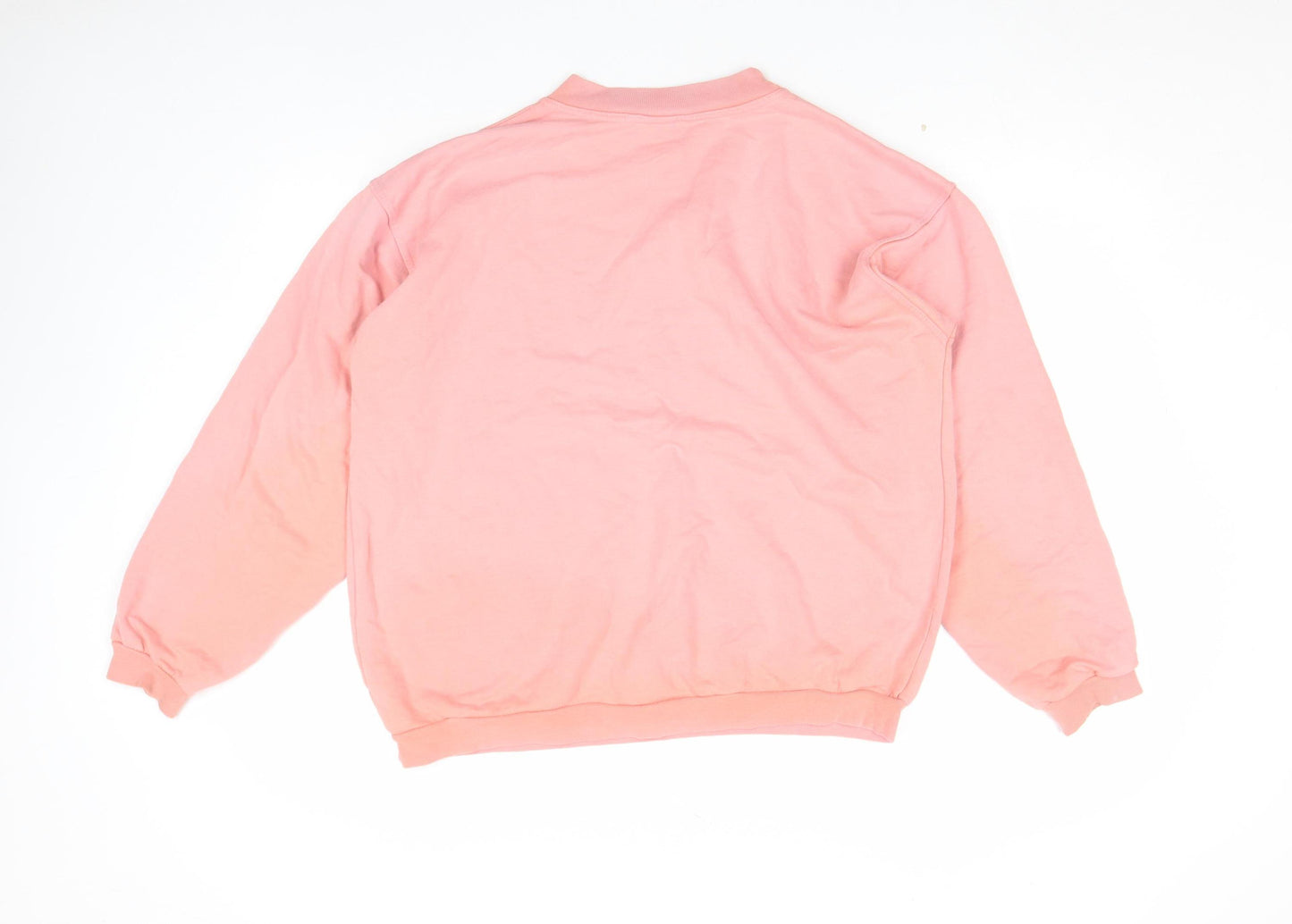 s.Oliver Womens Pink Graphic Pullover Sweatshirt Size M