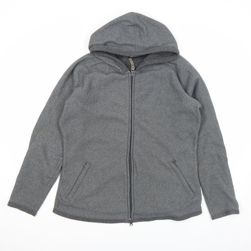 Peter Storm Women's Grey Full Zip Fleece Hoodie Size 14 Polyester Outdoor