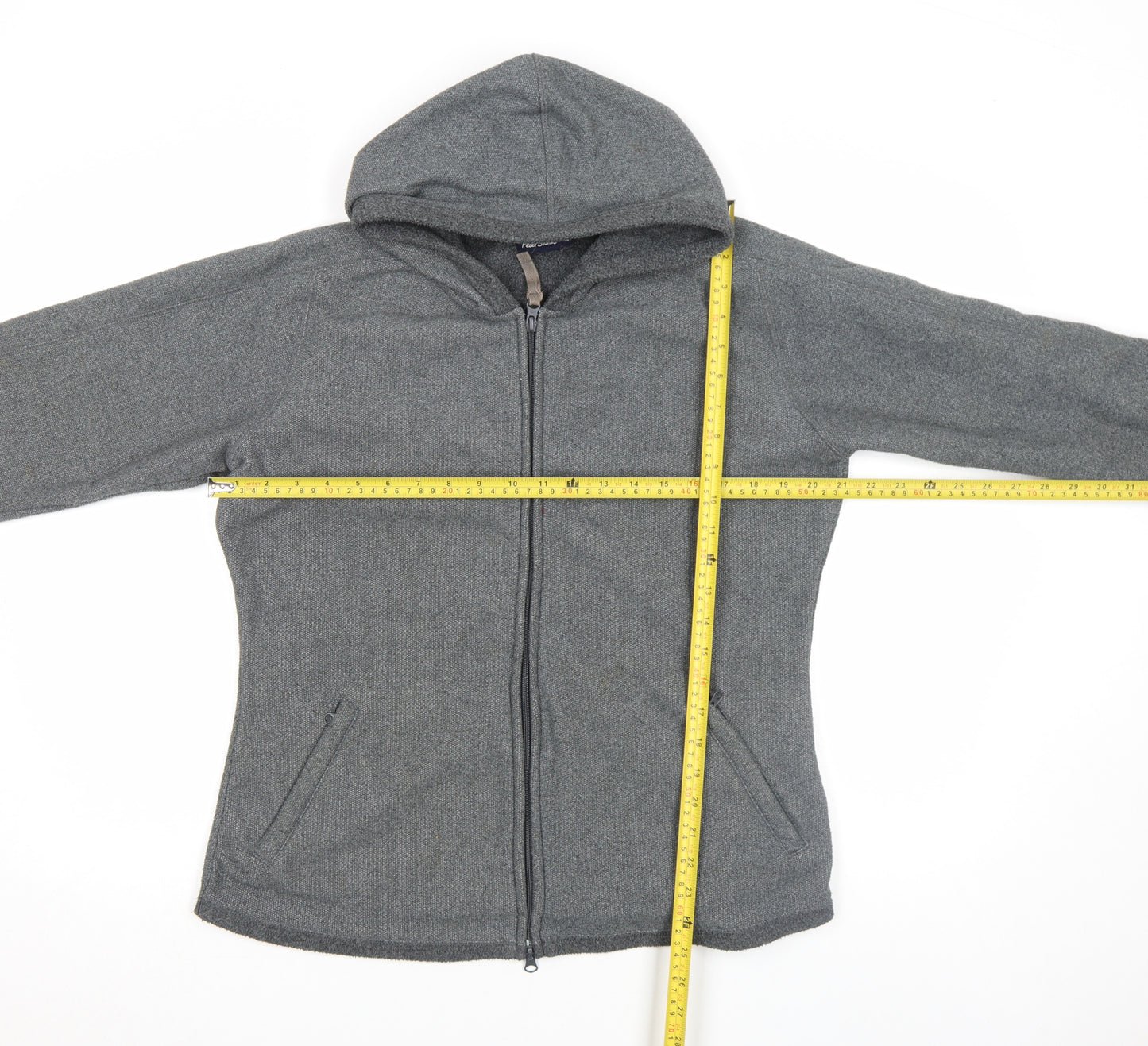 Peter Storm Women's Grey Full Zip Fleece Hoodie Size 14 Polyester Outdoor