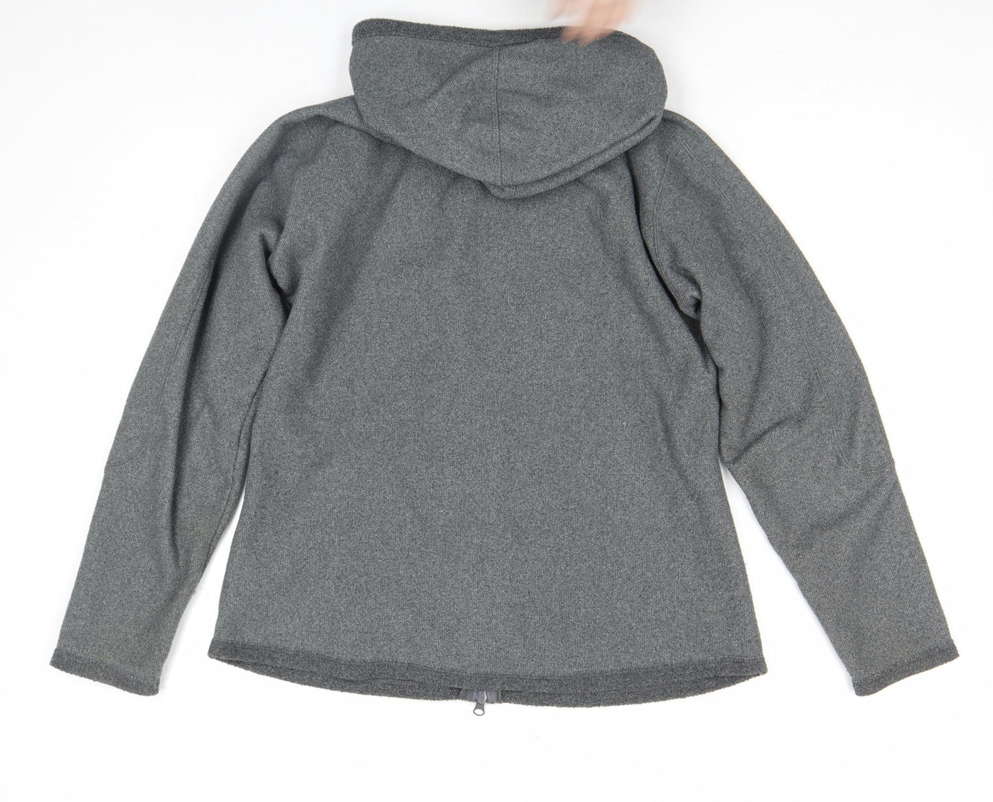 Peter Storm Women's Grey Full Zip Fleece Hoodie Size 14 Polyester Outdoor