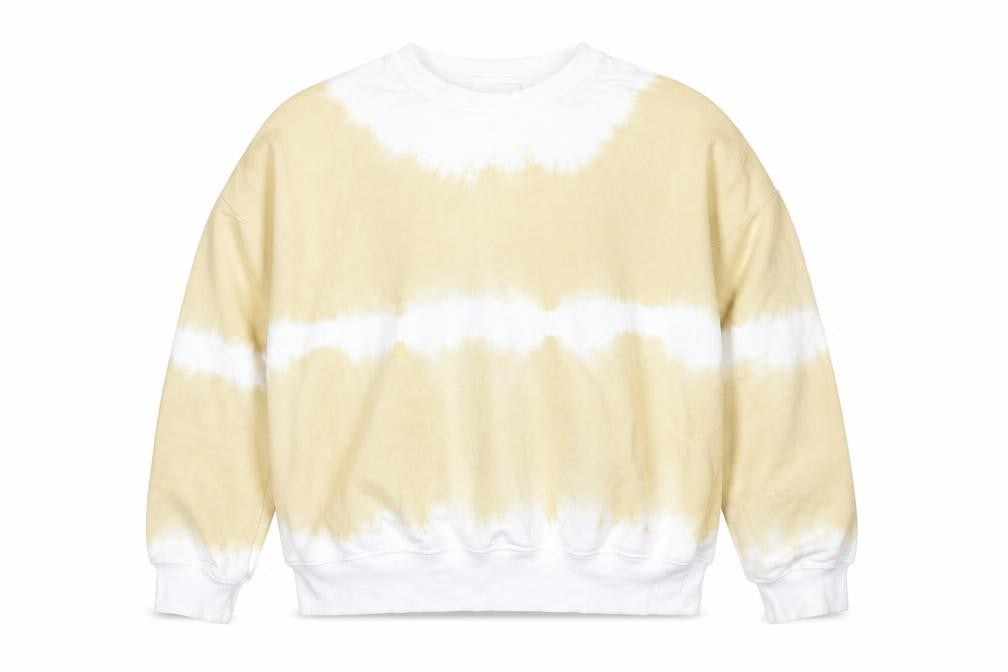 Front view of Marks & Spencer Men's Beige Tie Dye Sweatshirt, size S