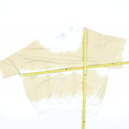 Marks and Spencer Men's Beige Tie Dye Sweatshirt Size S
