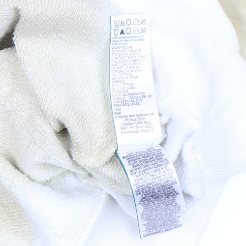 Marks and Spencer Men's Beige Tie Dye Sweatshirt Size S