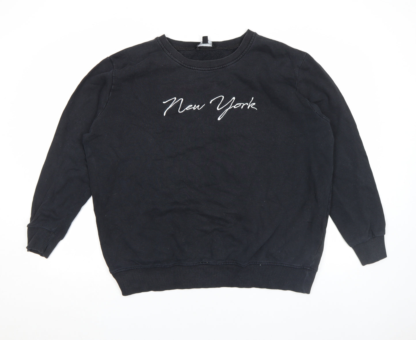 Capsule Unisex Black New York Graphic Pullover Sweatshirt M