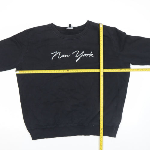 Capsule Unisex Black New York Graphic Pullover Sweatshirt M