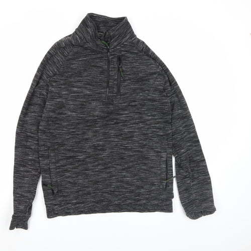 Next Men's Grey 1/4 Zip Pullover Sweatshirt Size M