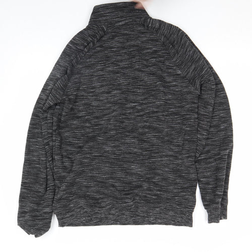 Next Men's Grey 1/4 Zip Pullover Sweatshirt Size M