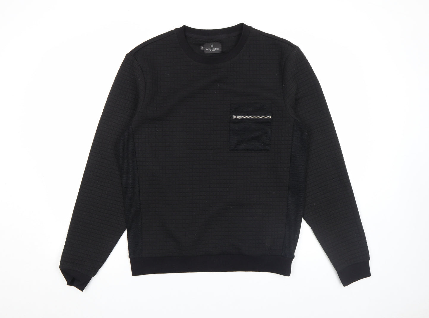 Casual Friday by Blend Men's Black Crew Neck Sweatshirt M Regular Fit