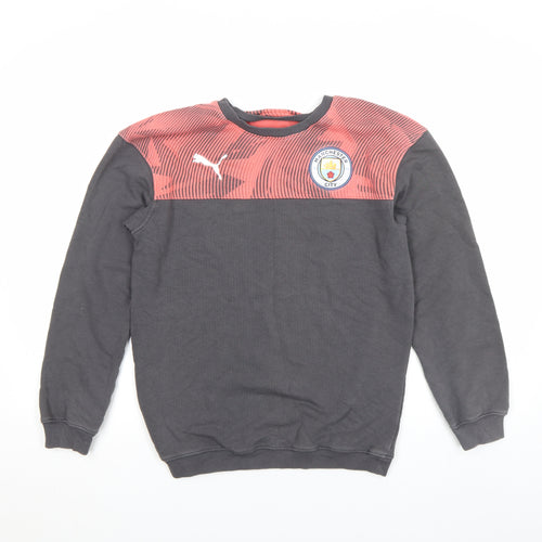 Puma Boys Grey Manchester City Pullover Sweatshirt 13-14 Years