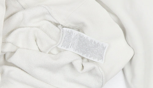 Nike Men's White Small Pullover Sweatshirt Sportswear Logo Fleece