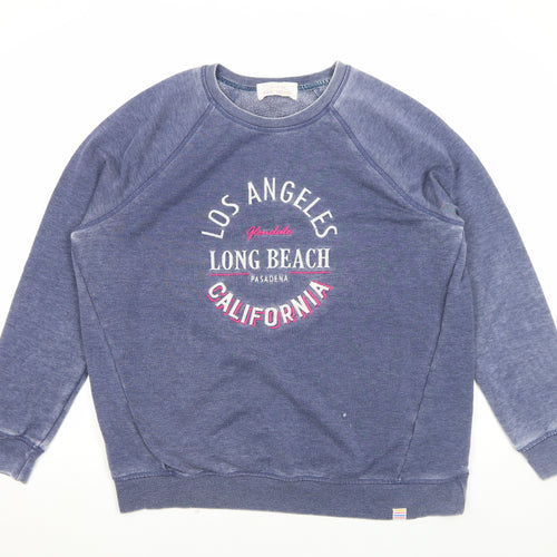 Next Men Blue Los Angeles California Graphic Sweatshirt L