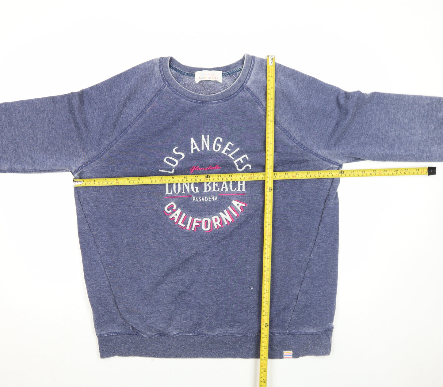 Next Men Blue Los Angeles California Graphic Sweatshirt L