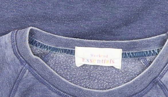 Next Men Blue Los Angeles California Graphic Sweatshirt L