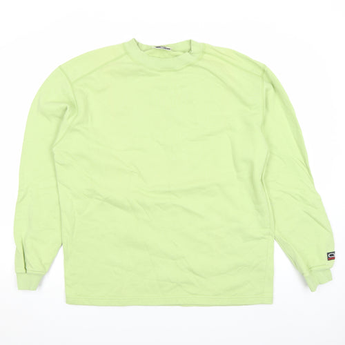 Activewear Women's Green Medium Crew Neck Pullover Sweatshirt