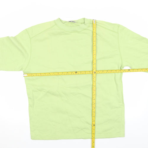 Activewear Women's Green Medium Crew Neck Pullover Sweatshirt