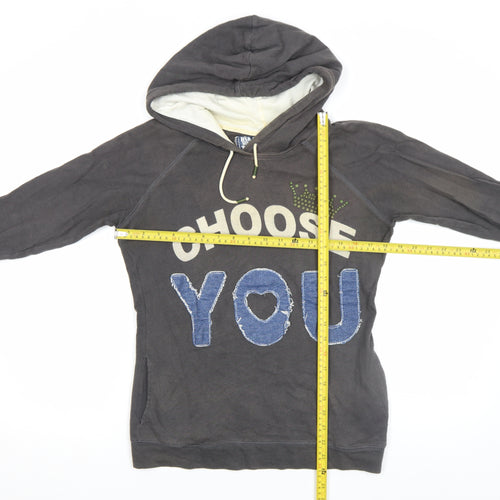 Bershka Women’s Black Pullover Hoodie M Graphic Choose You Design