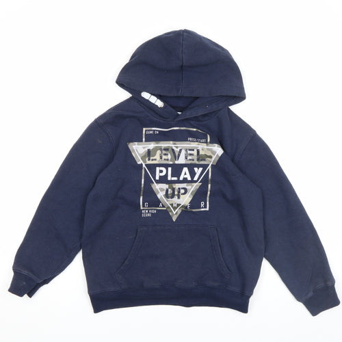 Dynamic Boys Blue Gamer Graphic Pullover Hoodie 4 Years