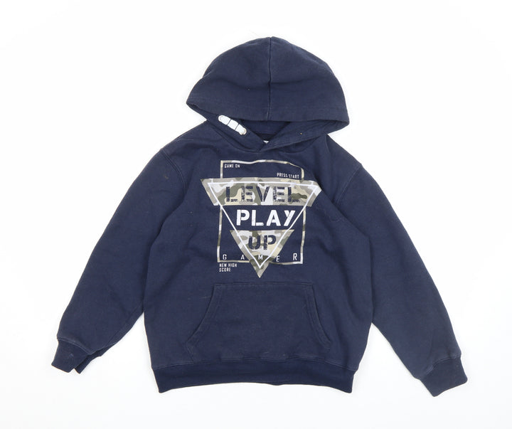Dynamic Boys Blue Gamer Graphic Pullover Hoodie 4 Years