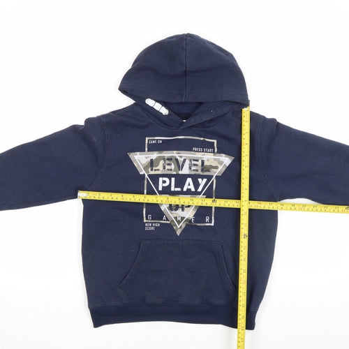 Dynamic Boys Blue Gamer Graphic Pullover Hoodie 4 Years