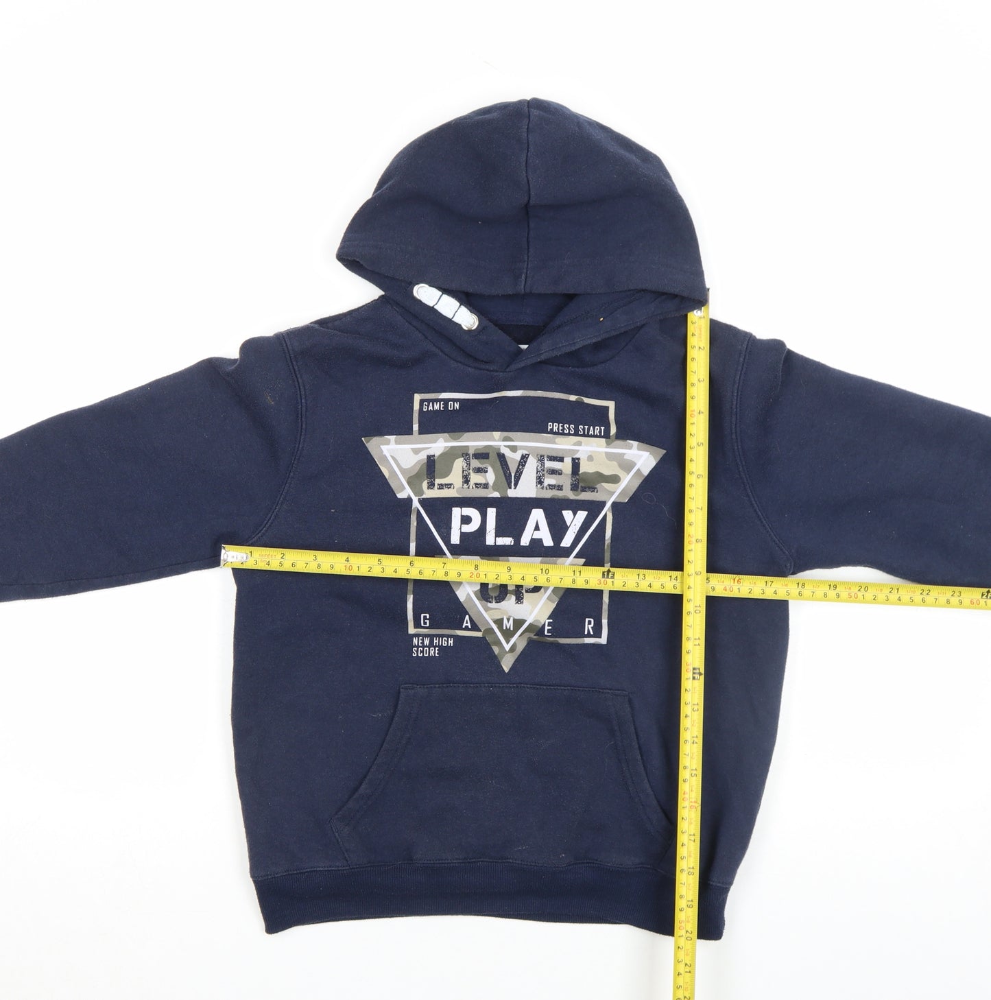 Dynamic Boys Blue Gamer Graphic Pullover Hoodie 4 Years