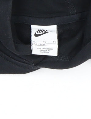 Nike Boys Black Pullover Hoodie 15-16 Years Fleece Logo Sportswear